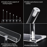 MOOCA 6 Tier Acrylic Eyeglasses Frame Stand, Sunglasses Rack, Sunglasses Stand Acrylic Sunglasses Display, Sunglasses Rack Holder, Acrylic Glass Display, Stylish Eyewear Organizer, 8”H MOOCA