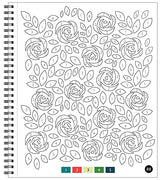 Brain Games - Color by Number - Large Print: Patterns (Stress Free Coloring Book) WoodArtSupply