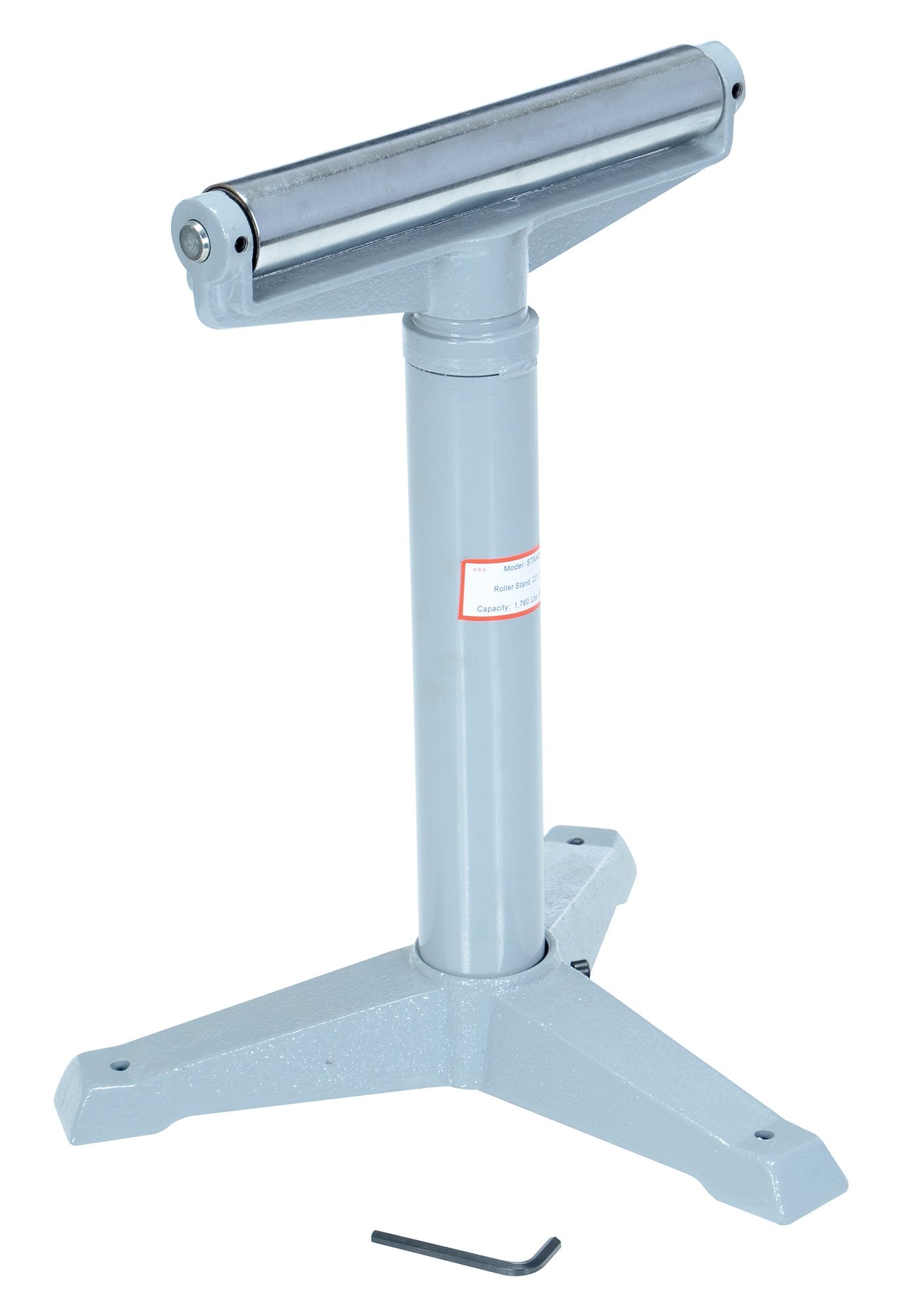 Vestil STAND-H 14" Horizontal Deluxe Roller Stand, 23" - 38-1/2" Height, 1760 lbs Capacity, Light Blue - WoodArtSupply