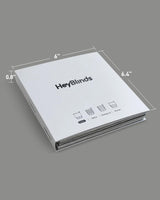 HeyBlinds Motorized Blinds with Remote, 100% Blackout Smart Blinds, Motorized Shades, Automatic Blinds for Windows, Electric Blinds (Blackout Roller Shades Fabric Samples) HeyBlinds