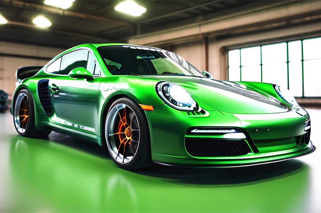 NUFTVI Street Sports Car Diamond Painting Kits, 5D Full Dill Diamond Art Gemstone Painting, 12x16 Inch DIY Home Decoration for Adult & Beginner NUFTVI