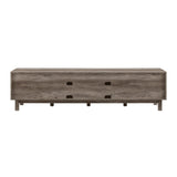 Walker Edison Tinsley Rustic Barn-Door Low Stand for TVs up to 80 Inches, 70 Inch, Grey Wash Walker Edison