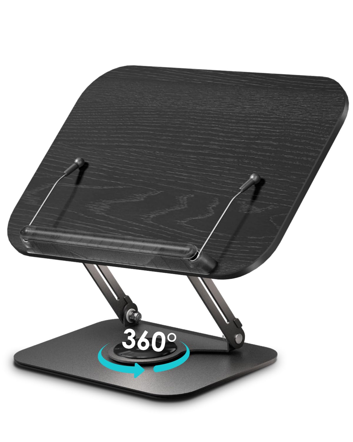 Viozon Book Stand for Reading,Book Holder, Height&Angle Adjustable, 360° Rotating Base, Foldable and Portable, Lightweight for Office, Kitchen, School Textbook, Recipe, Magazine,Kindle,Table B Viozon