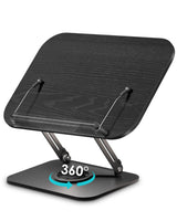 Viozon Book Stand for Reading,Book Holder, Height&Angle Adjustable, 360° Rotating Base, Foldable and Portable, Lightweight for Office, Kitchen, School Textbook, Recipe, Magazine,Kindle,Table B Viozon