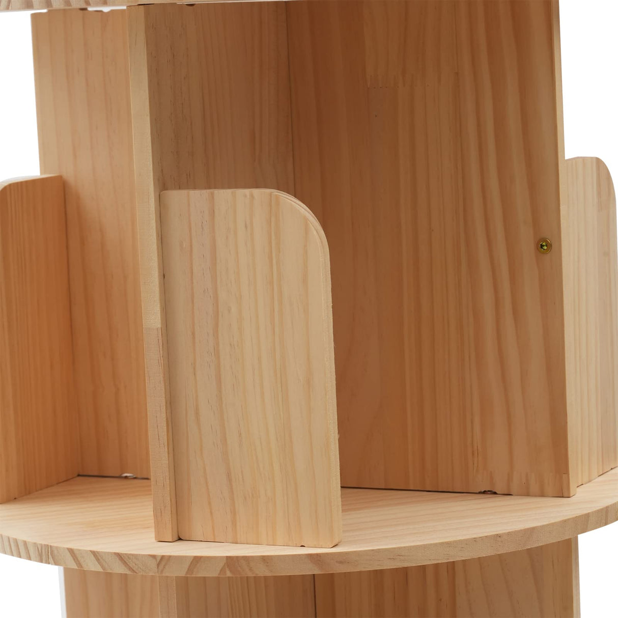 360° Rotating Freestanding Bookshelf - Multi-Tier Wooden Storage Rack for Home & Office DYRABREST