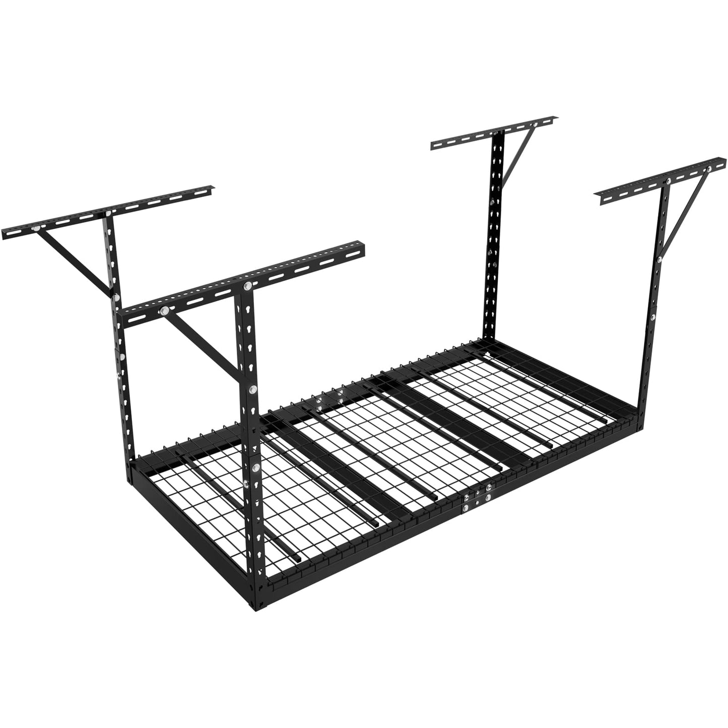 VEVOR Overhead 3x6 Garage Ceiling Storage Racks, Heavy Duty Adjustable Cold Rolled Steel Racks for Garage Storage, Organization, 550 lbs Load Capacity, 22''-40"