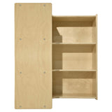 Contender Kids Bookshelf and Storage Montessori Shelf, Curved Corner Cabinet, Toy Rack Organizer for Kids, Toddler Room Shelves, in Preschool, Daycare, Homeschool Contender