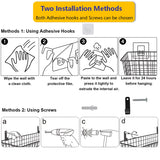 3 Set [Extra Large]Hanging Wall Wire Baskets, Farmhouse Food Storage Kitchen Pantry Laundry Closet Garage RV,Black Joben Oligey