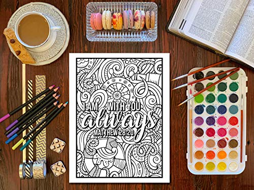 Bible Verse Coloring Book for Girls WoodArtSupply