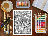 Bible Verse Coloring Book for Girls WoodArtSupply