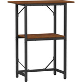 Snughome 10-20 Gallon Fish Tank Stand, Aquarium Stand 2-Tier Storage Shelves, Heavy Duty Terrarium Stand for Home Office Fish Tank Shelf, 24" L x 11.8" W x 30.7" H, Rustic Brown Snughome