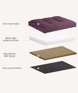 Docvania Ottoman Storage Ottoman Foot Rest Stool Foldable Bench with Storage Student Dormitory Bedroom and Entryway Storage 17 X 13 X 13 Docvania