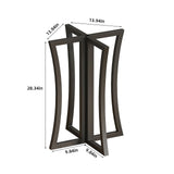 LBSLMJB Metal Desk Legs 28 inch Round Table Base Only for DIY Desk Dining Table Office Table Coffee Table Modern Heavy Duty Wrought Iron Glass and Wood Table Top Base LBSLMJB