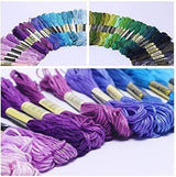 LOVIMAG Premium Rainbow Color Embroidery Floss with Cotton for Cross Stitch Threads, Bracelet Yarn, Craft Floss, Embroidery Floss Set LOVIMAG