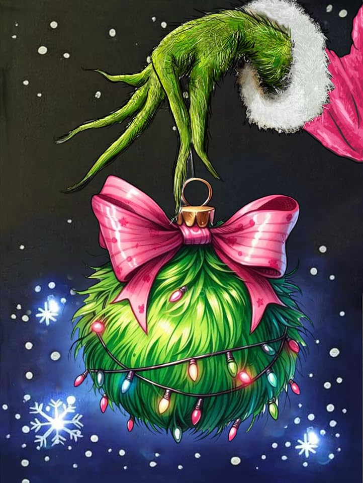 Christmas Diamond Art Kits for Adults, Diamond Painting for Adults Beginner, Diamond Dots Crystal Gem Art Kits for Home Decor(12x16Inch) Yijingtop