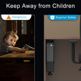 VERPROOF Biometric Gun Safe for Handgun Drop Down Pistol Safe, Smart Pistol Safe with Fingerprint, PIN Code, Key Access for Nightstand, Desk, Bedside, Low-Vis Mode, Type-C Power VERPROOF