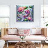 WSLWXSHM Diamond Painting Kits for Adults Fish, Lotus Round Full Drill Diamond Art Kits, 5D DIY Paint with Diamonds Crafts for Home Wall Decoration Gifts 12×12Inch WSLWXSHM