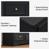 Hasuit Large Dresser with 12 Drawers for Bedroom, 61.4'' Long Modern Chest of Drawers, Black Wide Dressers Clothes Closet, Wooden Bedroom Funiture Storage Organizer Hasuit