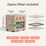 Our Place Wonder Oven | 6-in-1 Air Fryer & Toaster Oven with Steam Infusion | Compact, Countertop Friendly, Fast Preheat, Multifunctional | Air Fry, Toast, Roast, Bake, Reheat & Broil | Steam Our Place