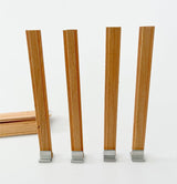 150 PCS Wick Clip for Candle Making Wood Wick Holder Base Universal Wood Wick Clips Wooden Wicks Bases Metal Candle Wick Holders (Square) Phinicco