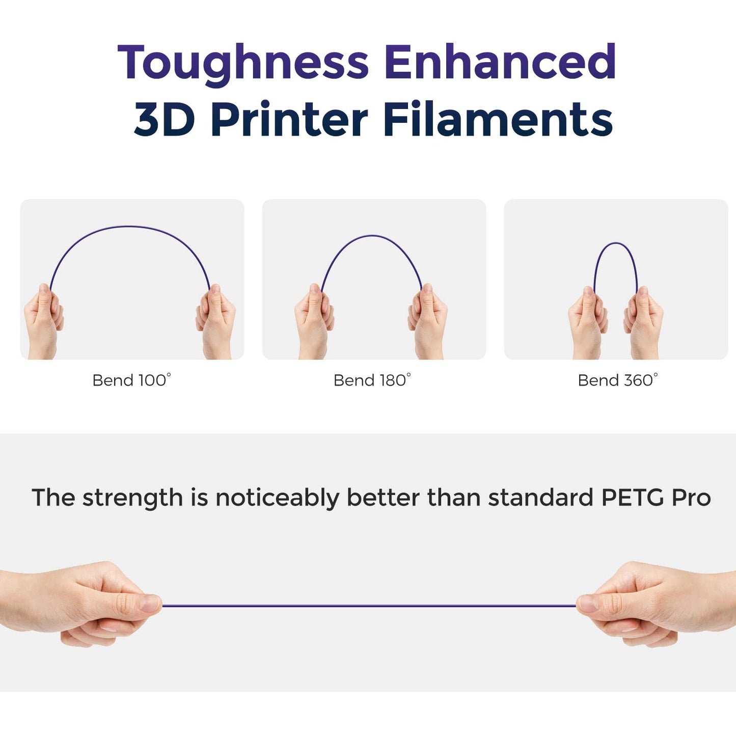 FLASHFORGE PETG Pro Filament 1.75mm +/- 0.02mm Burnt Titanium, Color Changeable 3D Printer Filament 1kg, Chameleon 3D Printing Filament Changing Colors with Light, Perfectly Hide The Layer Li - WoodArtSupply