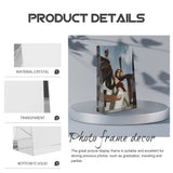 SEWACC Sublimation Blanks Crystal Tabletop Decor Crystal Diamond Photo Crystal Photo Diy Picture Decorative Photo for Wedding SEWACC