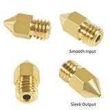 Aokin 8 Pcs 0.6mm MK8 Extruder Nozzles 3D Printer Nozzles for Creality Ender 3/3 Pro/3 V2, Ender 5/5 Pro, CR-10/10S, Makerbot, Anet A8 3D Printer Aokin