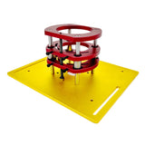 Aluminium Router Table Insert Plate, Metal Router Lift System DIY Router Table for Woodworking Benches Router Plate Wood Tools Milling Trimming Focket