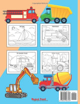 50 Vehicles Coloring Book for Kids Ages 3-6 – Kids Coloring Book for Girls and Boys with 50 Fun Illustrations of Cars, Trucks, Planes, Trains and ... Kids, Toddlers, Preschool and Kindergarten Independently Published