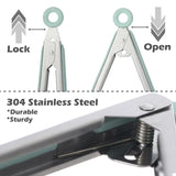 Kitchen Tongs for Cooking, 9 Inch Small Silicone Tongs, Food Grade Mini Serving Tongs with Silicone Tips, Set of 3, Green TOWINGO