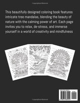 Tree Mandala Coloring Book: Tree Mandala Art – A Coloring Book with 50 Stress-Relieving and Meditative Designs WoodArtSupply