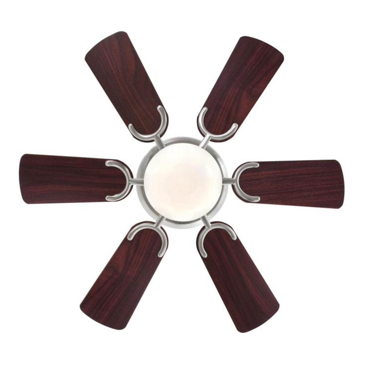 Westinghouse Hadley 30 Inch Brushed Nickel Finish Ceiling Fan with 6 Reversible Blades and Bowl Light Kit with 1 Candelabra Base Light Bulb Westinghouse