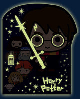 Playhouse Glow in The Dark Harry Potter Chibi 28-Piece Die-Cut Shaped Mini Puzzle for Kids Playhouse