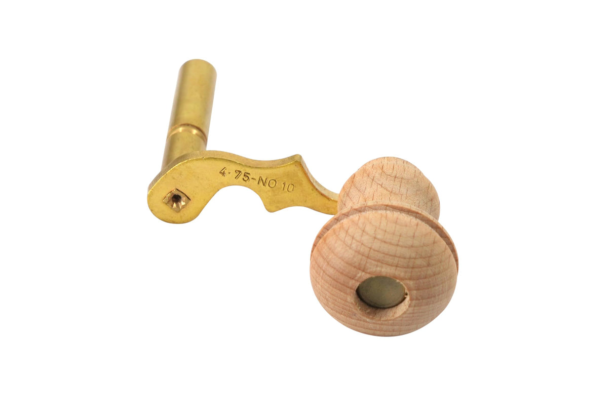 Modern Grandfather Clock Winding Key Crank Winder Mainspring Key Clock Winding Tool Brass Made (Key No. 00-2mm I.D.) TAURISH