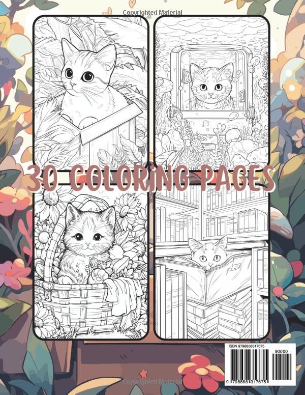 Cozy Cats in Boxes and More: A Cute Coloring Book for Teens and Adults of Cats Sitting Where They Shouldn’t WoodArtSupply