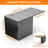 YEOOE 4 Pack Pergola Brackets 4x4 (Actual: 3.5x3.5 Inch), Rafter Post Brackets Deck Railing Brackets, Pergola Connectors Wall Mount Bracket Kit for Lumber Pergola Gazebo Sunroom Carport YEOOE