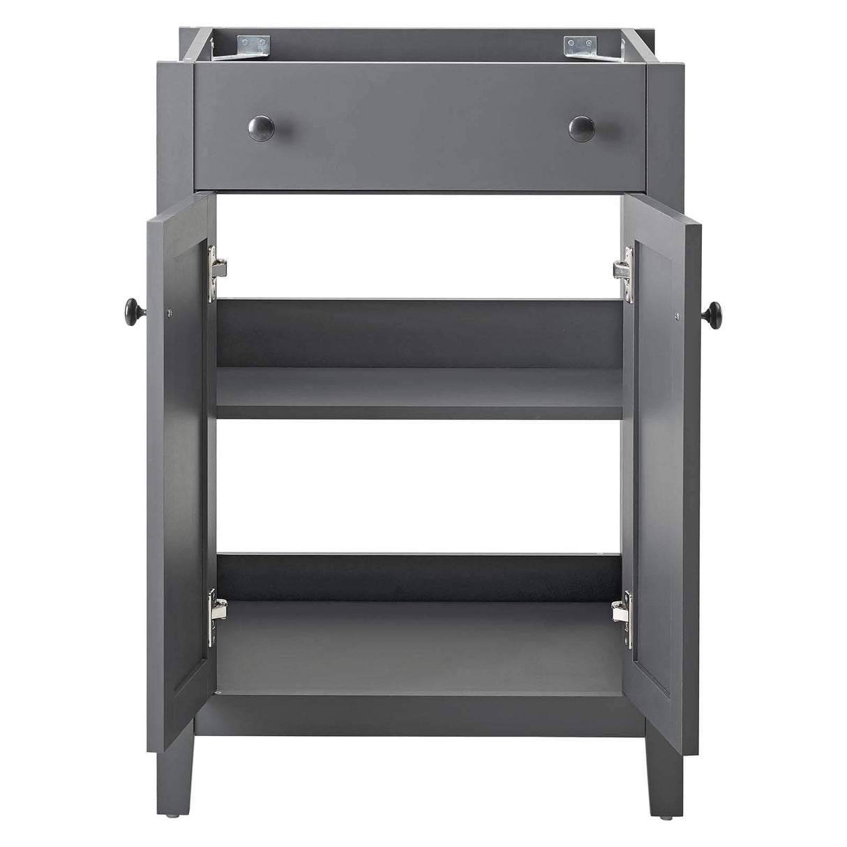 Modway EEI-3875-GRY Nantucket Bathroom Vanity Cabinet, 24" Sink Basin Not Included, Gray Modway