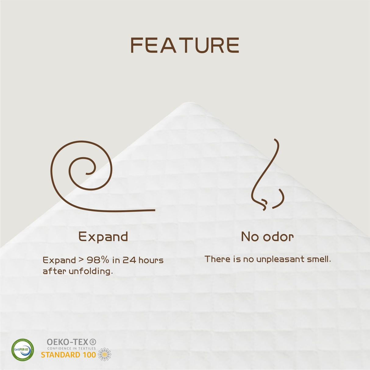 Bamboobreeze Twin/Full/Queen/King Mattress, Cooling Gel Memory Foam, Medium-Firm, Pressure Relief, CertiPUR-US Bamboobreeze