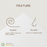 Bamboobreeze Twin/Full/Queen/King Mattress, Cooling Gel Memory Foam, Medium-Firm, Pressure Relief, CertiPUR-US Bamboobreeze