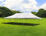 Party Tents Direct 20' x 40' Weekender Canopy Tent with Sidewalls, Easy Up Party Tent for Backyard, Outdoor Tents for Parties, Weddings, Graduations, Banquets, Events, Heavy Duty, PVC White Top Party Tents Direct