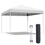 ZENY 10x10 Pop Up Canopy Tent Easy Set-up Outdoor Patio Canopy Adjustable Straight Leg Heights Instant Shelter with Wheeled Bag, Ropes ZENY