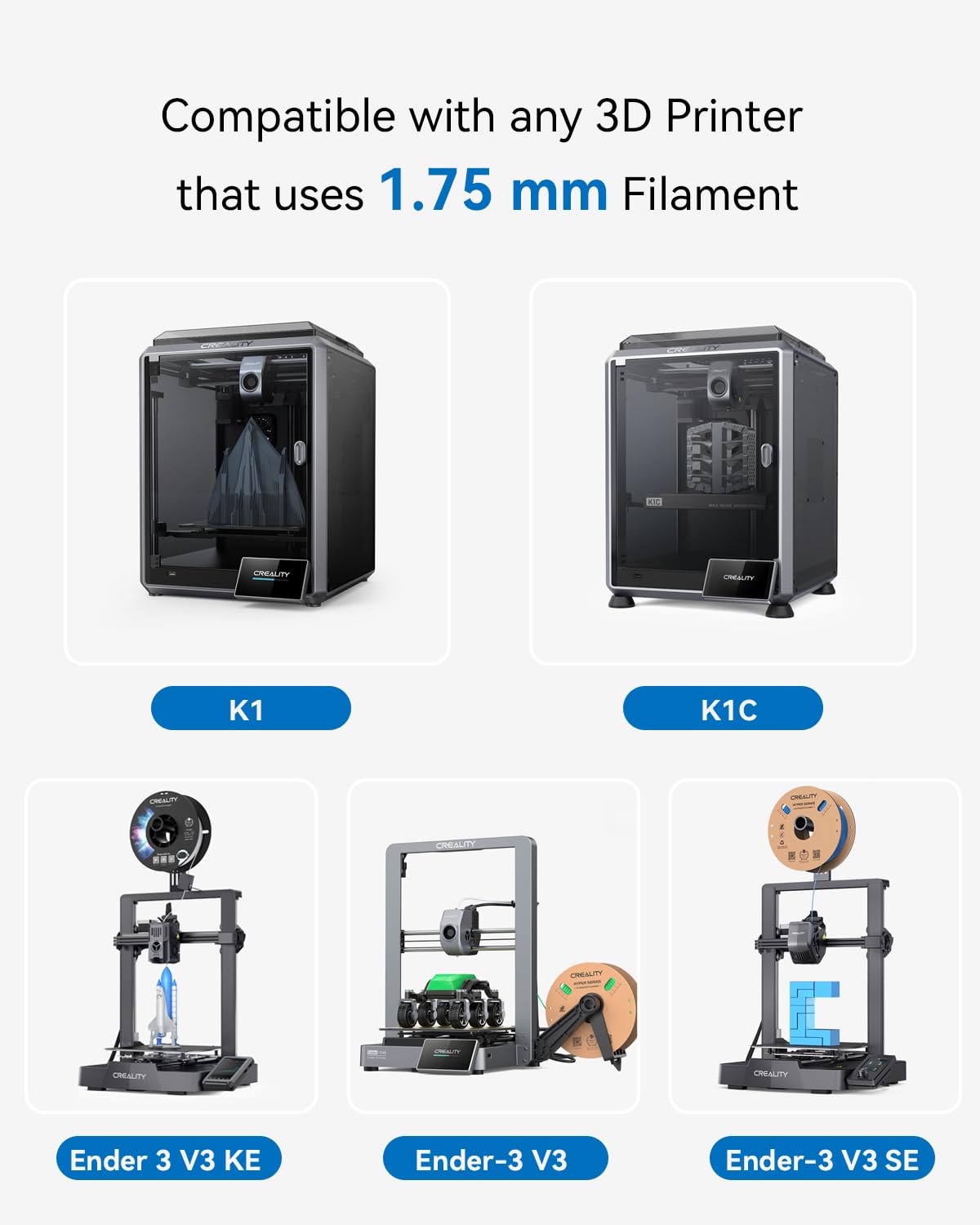 Creality Official Clog Poke, 0.4mm Needles Cleaner Perfect for Any 1.75mm 3D Printer Nozzle Cleaning Kit Stainless Steel with Soft Rubber Handle Creality