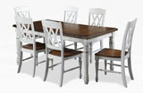 Monarch White/Oak 5Piece Dining Set by Home Styles, 7 Piece homestyles