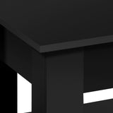 Yaheetech Wooden Coffee Table, Lift Top Coffee Table with Large Hidden Storage Shelf, Lift Tabletop Dining Table for Living Room, Home Small Space, 38.6in, Black Yaheetech