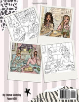 Scandi fashion coloring book, Emmzonn: Fashion illustrations, girlhood & Self-Care (Emmzonn coloring books) Majosta
