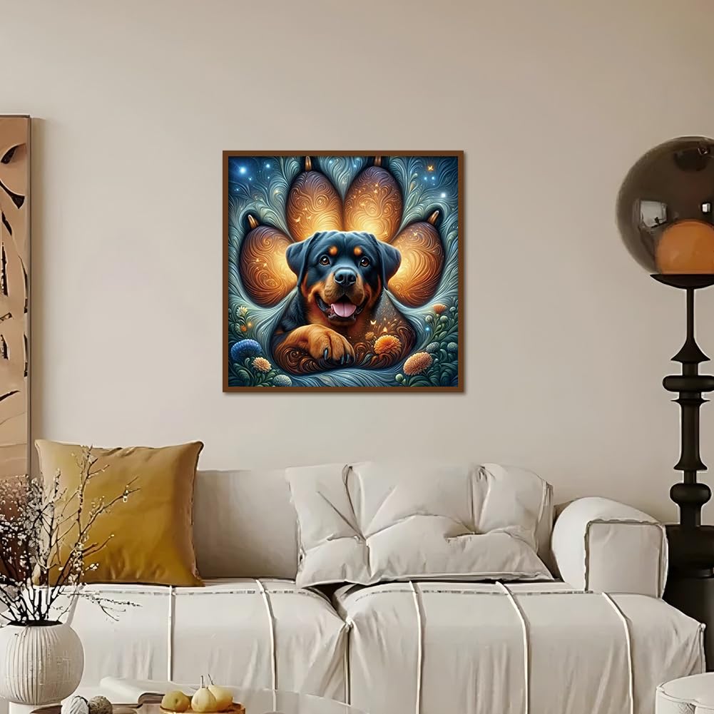 Kulvci Dog Diamond Painting Kits for Adults, Diamond Art Kits for Beginners, 5D DIY Full Drill Gem Craft for Home Decor Gift 12x12inch Kulvci