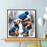 ZQEATRY 5D Diamond Painting Kits for Adults-Animal Dog Diamond Art Kits,DIY Full Round Drill Gem Art Crafts for Adults,Home Wall Decor 11.8x11.8inch ZQEATRY