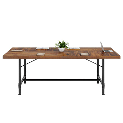 LITTLE TREE 6FT Conference Table, Rectangle 70.8" W x 35.4" D Meeting Table, Seminar Table for Office Conference Room - WoodArtSupply