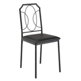 VECELO 5-Piece Dining Set - Industrial Counter Height Table and 4 Chairs for Kitchen & Breakfast Nook VECELO