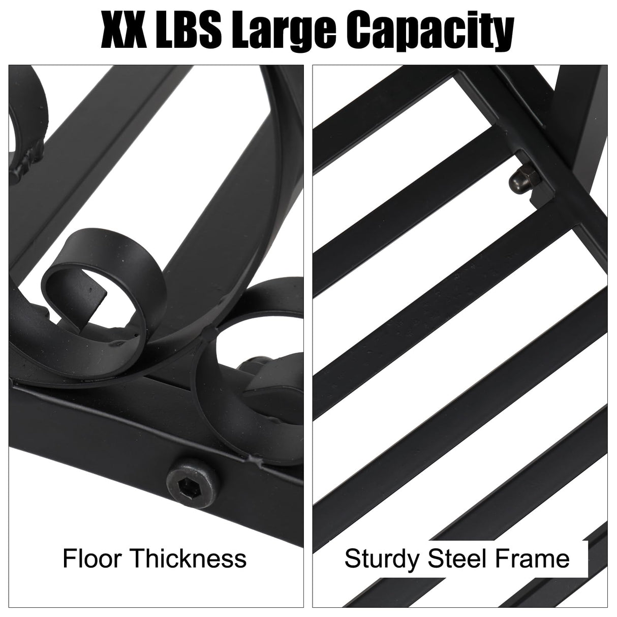 Outvita Metal Garden Bridge for Outdoor, Elegant Decorative Bridge with Powder-Coated Finish and Security Guardrail for Patio Pond Backyard Landscaping (Modern) Outvita